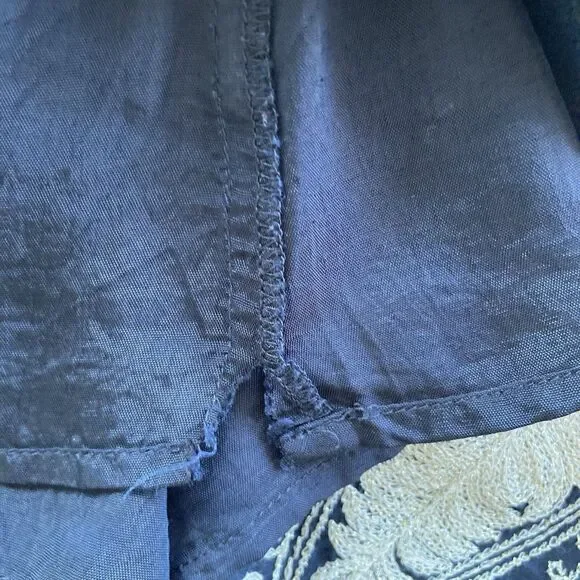 Free People Dress Women's Size 0 Black Gold Shift Sequined Fairy Whimsigoth - Picture 14 of 16